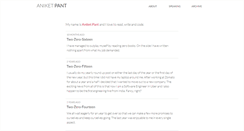 Desktop Screenshot of aniketpant.com